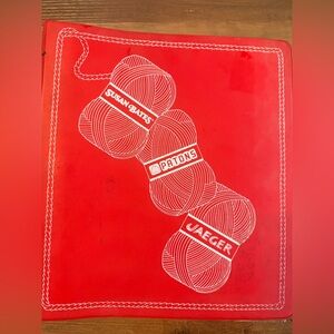 vintage red binder collector's item Organizing Cross Stitch Patterns And Crafts